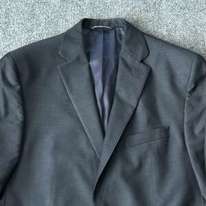 Jack Victor Blazer Mens 42L Dark Gray Napoli CT Super 100s Wool‎ Sport Coat